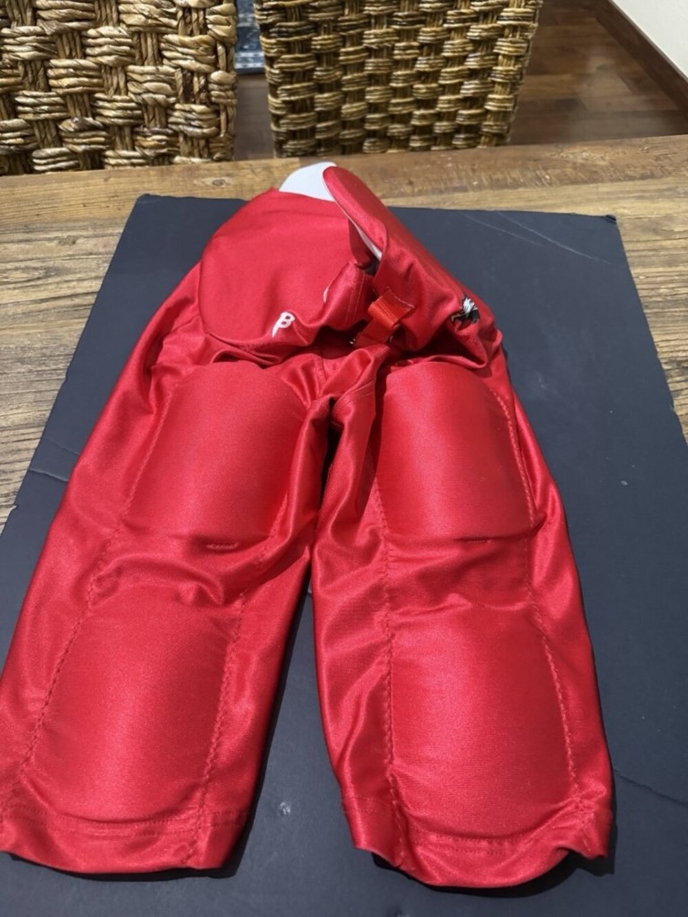 Padded Football Pants Red Youth Size XL Used